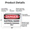 Signmission Electrical Hazard Authorized Personnel Only Danger Sign, Aluminum, 10in W x 7in L, 2PK OS-2PACK-DS-A-710-L-19339 - alternate 7